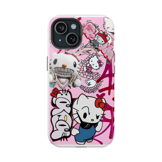 Cute Hello Kitty Impact-Resistant Phone Cases, Kawaii Accessories, Gift for Cat Lovers, Durable Cell Phone Cover, Fun Tech Protection Printify