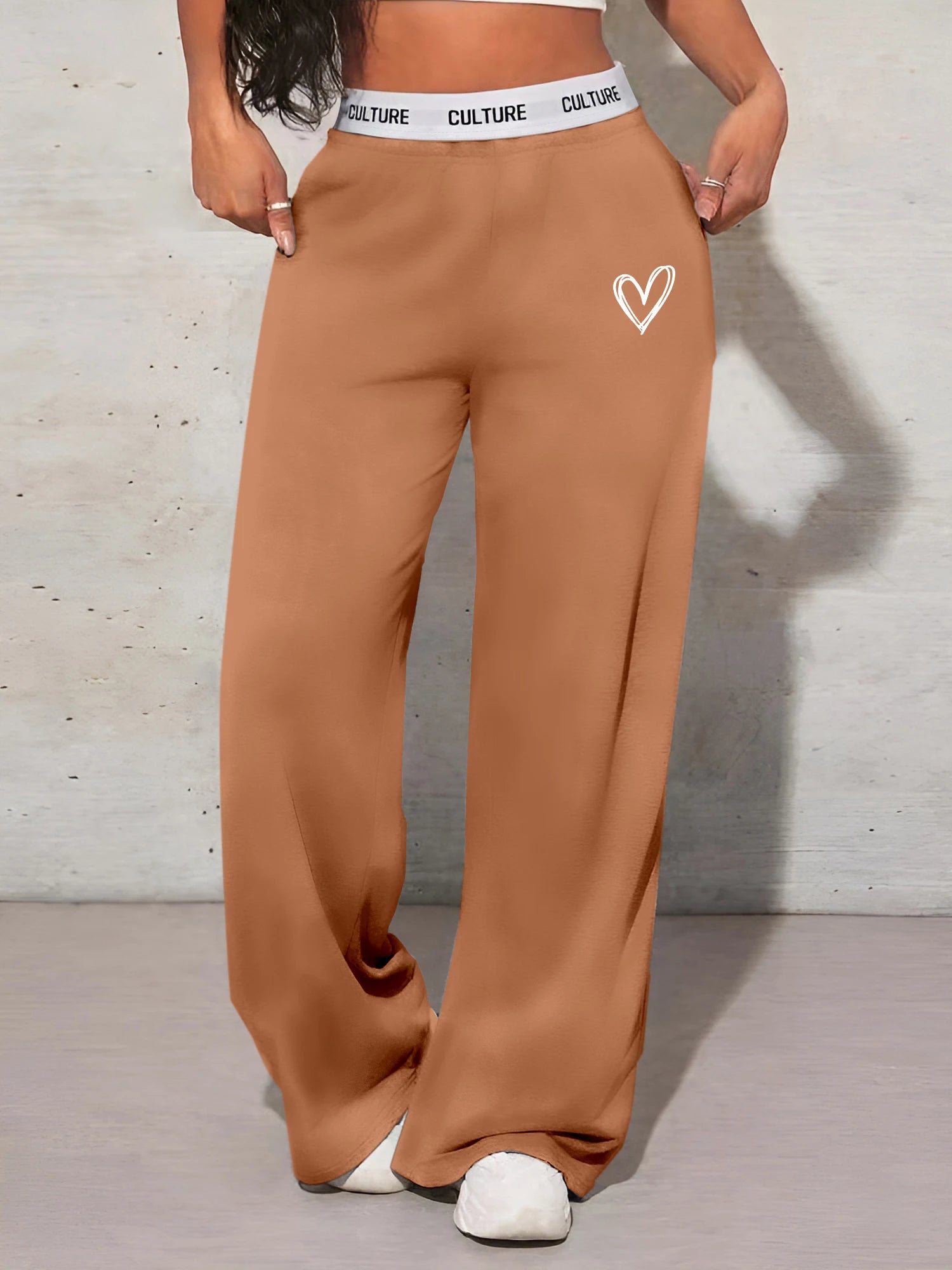 Women's Wide Leg Drag Pants Browsglamour