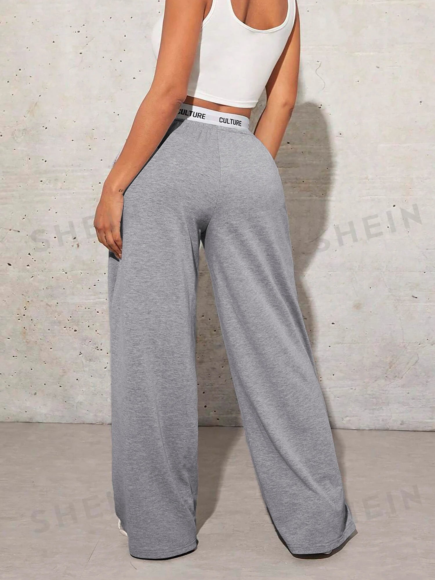 Women's Wide Leg Drag Pants Browsglamour