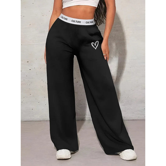 Women's Wide Leg Drag Pants Browsglamour